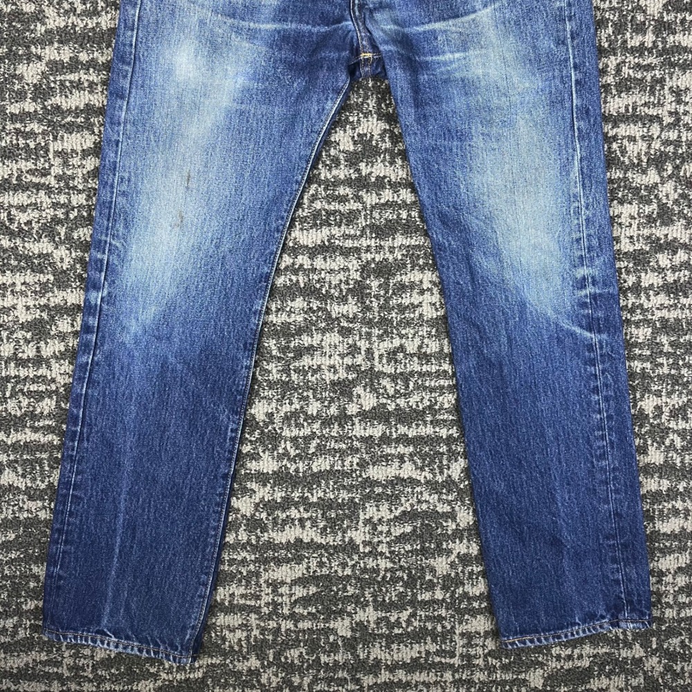 Levi's 501 Jeans Mens 31x29 Blue Medium Wash Vintage Straight Leg Button Fly - Picture 8 of 14